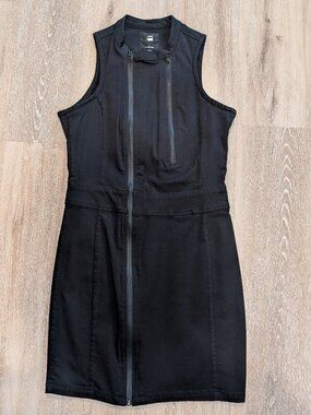 G-Star RAW Women’s Double Zip Dress | Black | NWOT | Size M